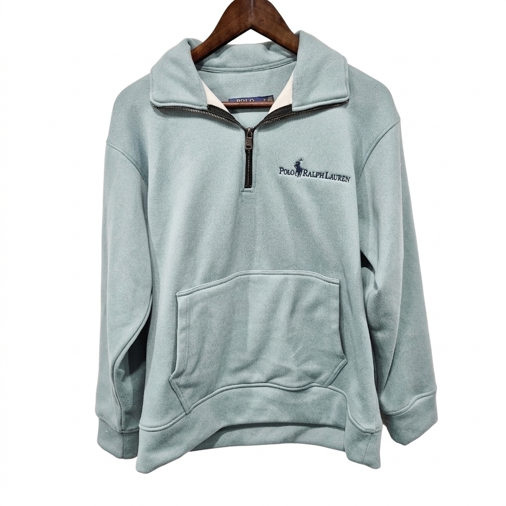 Ralph Lauren Polo Script Logo 1/4 Zip Sweatshirt